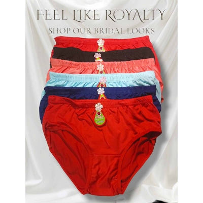 Picture of 2 Pce Stretch Super Soft comfortable panty / Primium Export Quality / Womens Stylish Panty / Stretch Pantie for Women / Skin Careable / Ladies Panty... - Multicolor - Int:27