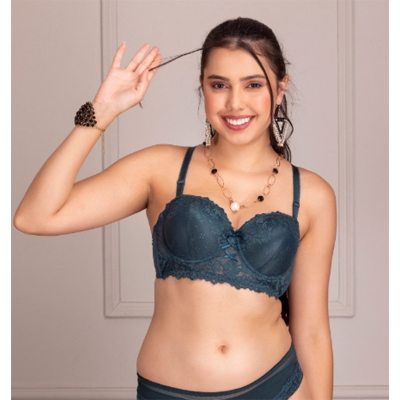 Picture of 1 pis Net Push Up Foam Bra for Women and Girls / Elevate Your Comfort and Confidence / Paded Bra for women / Stylish Look / Foam Bra for Women / Premium Quality / Export Quality - Multicolor - Int:36