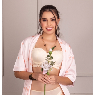 Picture of 1 pis Net Push Up Foam Bra for Women and Girls / Elevate Your Comfort and Confidence / Paded Bra for women / Stylish Look / Foam Bra for Women / Premium Quality / Export Quality - Multicolor - Int:40