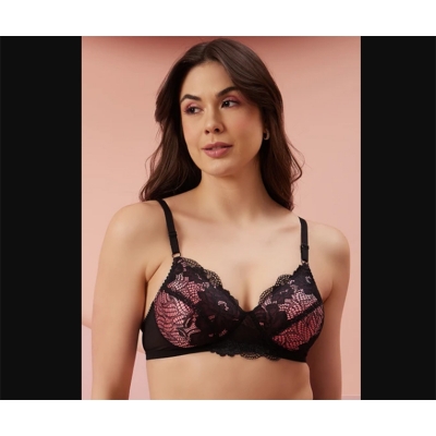 Picture of 1 pis Net Push Up Foam Bra for Women and Girls / Elevate Your Comfort and Confidence / Paded Bra for women / Stylish Look / Foam Bra for Women / Premium Quality / Export Quality - Multicolor - Int:40