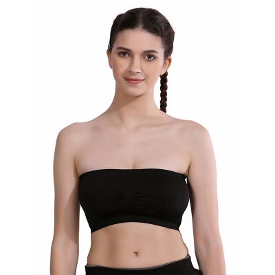 Picture of 1 pis Cotton Strapless Tube Bra For Women / Comfort Fit Strapless Tube Bra in Solid Colors / Comfortable Daily Wear / Tube Bra For Girls / Stylish Look / Export Quality / Very Comfortable - Multicolor - Int:44