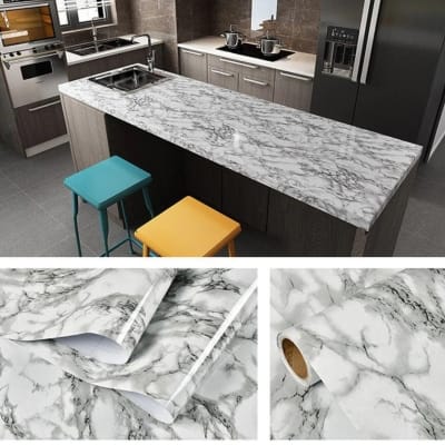 Picture of 120x60 cm Adhesive Vinyl Wallpaper  Premium Quality - Furniture Office Cabinet Door Wallpaper PVC Waterproof Wallpaper Multicolor