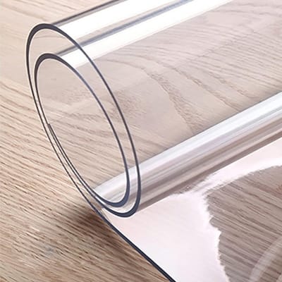 Picture of Clear Plastic Table Cover, Clear Table Cover 1.5 mm PVC Tablecloth Waterproof Soft Glass Transparent Table Cover Transparent Table Film (Width : 120cm or 48 inch & Length : 60cm or 24 inch ) 