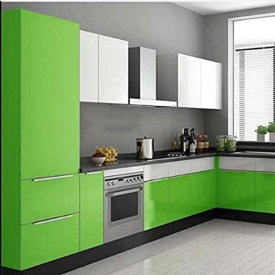 Picture of Self Adhesive Vinyl Sticker-3m*60cm Glossy Finish for Wall Door Table Furniture Fridge Sticker (Green, 24x120 inch) Green