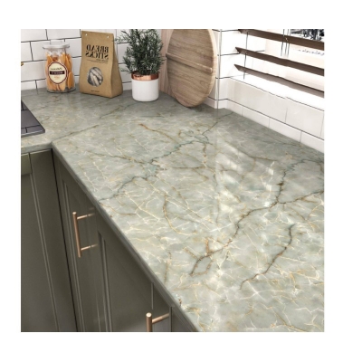 Picture of 2 * 13 ft. - Wallpaper Glossy  Peel and Stick Self-Adhesive Contact Paper Waterproof Home Decoration Backsplash (400*60cm) 
