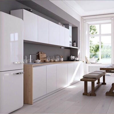 Picture of 120x60CM Self Adhesive white Stickers Waterproof Kitchen Furniture Renovation Wallpaper - Sticker Multicolor