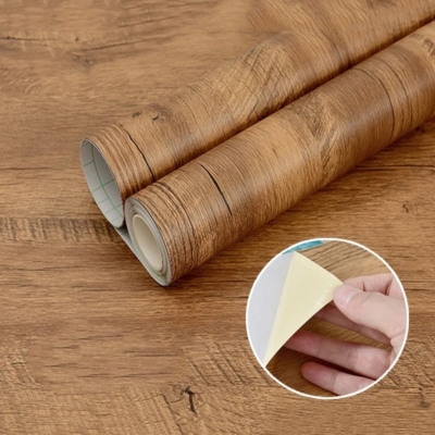 Picture of Wood Grain Contact Paper Vinyl Self Adhesive Shelf Drawer Liner for  Cabinets Shelves Table Arts and Crafts Decal - 3m*60cm or 20sqf Multicolor