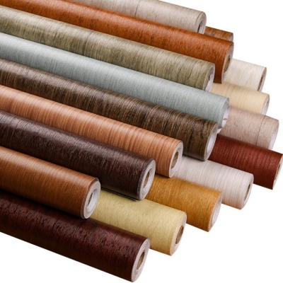 Picture of Premium Textured Wood Grain Wallpaper Roll - Waterproof Self-Adhesive Home Decor 2m*60cm 