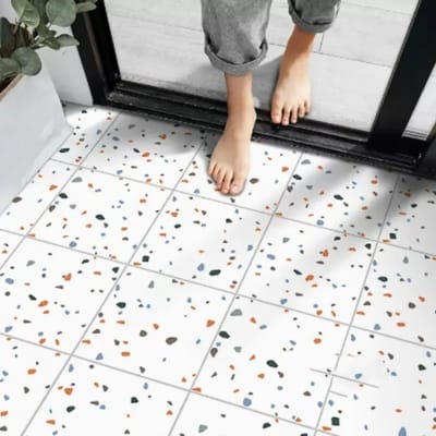 Picture of 5M*60cm -  Waterproof Peel & Stick Floor Tiles – Removable Self-Adhesive Vinyl Tile Stickers for Bathroom, Living Room, Kitchen & Bedroom ( 198 * 24 in Roll ) 