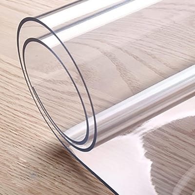 Picture of Clear Plastic Table Cover, Clear Table Cover  PVC Tablecloth Waterproof Soft Glass Transparent Table Cover Transparent Table Film (Width : 120cm or 48 inch & Length : 60cm or 24 inch ) 