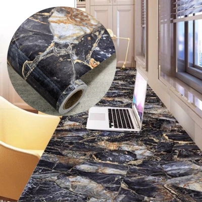 Picture of Marble Patterns Furniture Sticker Paper - 6.6x2 Feet -  Self Adhesive Vinyl Wallpaper Living Room Kitchen Cabinet Furniture Stickers PVC Waterproof Marble Contact Paper  ( 2m*60cm) 