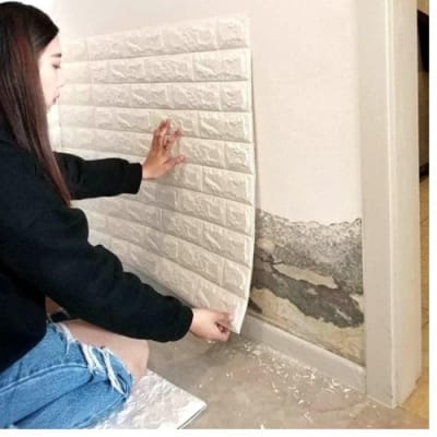 Picture of Elegant Self-Adhesive 3D Wall Panels - Modern Embossed Home Decor Stickers 70cm x 70cm 
