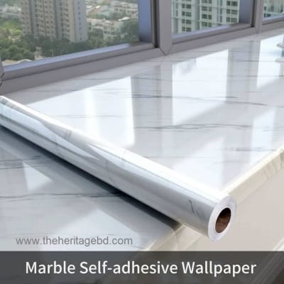 Picture of 120x300CM Self Adhesive Marble Pattern Stickers Waterproof Kitchen Furniture Renovation Wallpaper - Sticker 