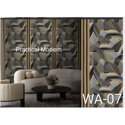 Picture of Metallic Ripple Liquid Marble Swirl Shimmer Wallpaper Roll Abstract PVC Wall Paper Home Decor 57 sq ft Roll 