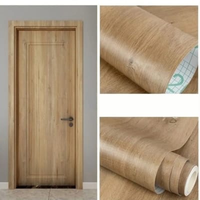 Picture of 6.6x2 ft.  Self Adhesive Wood Grain Furniture Stickers PVC Wallpaper Vinyl Counter Top Decal  ( Length 2m x width 60cm ) 13 Square Feet cs-4b