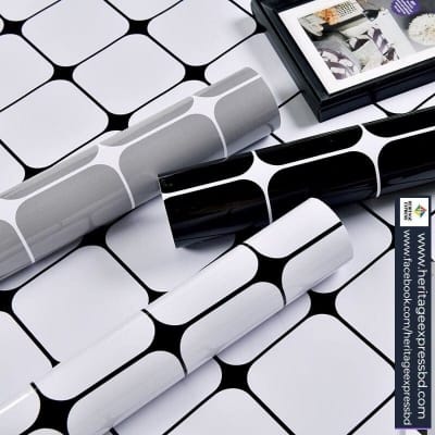 Picture of Exclusive 4x2 Feet Decorative Wallpaper PVC Furniture Sticker/Wallpaper - Self-Adhesive, Waterproof Stickers to Cover Units 