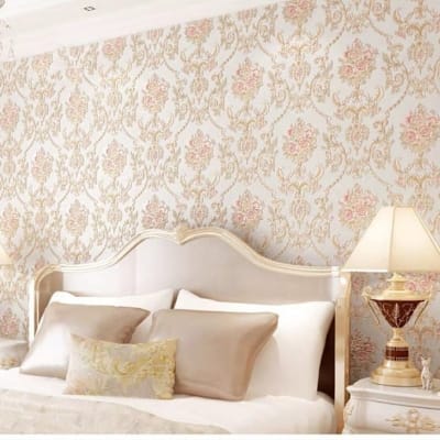 Picture of Embossed Floral Wallpaper Collection Adhesive 57 square feet Roll - Furniture & Decor - Modern and Trendy 