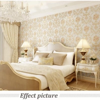 Picture of Exclusive Royal Self Adhesive Floral 3D Wallpaper | 57 Sq Ft Roll | Peel & Stick Removable Vinyl Wall Decor 
