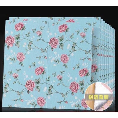 Picture of 3D Wallpaper Waterproof  self adhesive Panels 10p - 27x27 inches Multicolor