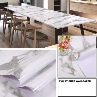 Picture of 120x60cm Adhesive Vinyl Wallpaper Furniture Office Cabinet Door Wallpaper PVC Waterproof Wallpaper Multicolor