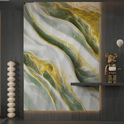 Picture of Luxury UV Marble Design Sheet – PVC Wall Covering Panel (20 sq.ft Roll) Multicolor