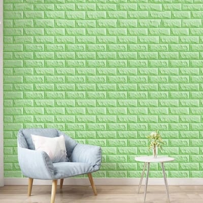 Picture of Hot fashion Full Colors 3D Brick 4 pics  PE Foam Wall Panel 3D Brick self-adhesive Wallpaper/stickers ( 27x30inch pics) Multicolor