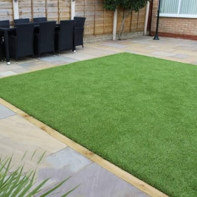 Picture of 35MM High Density Waterproof Artificial Grass Carpet for Terrace, Roof, Garden  Green Grass Mat  Anti-Skid, Easy to Clean  All-Weather Home & Office Edition  for Indoor & Outdoor (79*24 inch)or 650*60cm Green