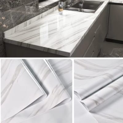 Picture of 24*79in or 60*198cm  Self Adhesive Waterproof Wallpaper PVC Stickers  Table / Door / Wardrobe / Desktop / Almirah / Cupboard, Tabletop, Wall 