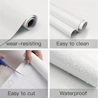 Picture of 120x200 cm Adhesive Vinyl Wallpaper  Premium Quality - Furniture Office Cabinet Door Wallpaper PVC Waterproof Wallpaper Multicolor