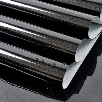 Picture of Solid color Stickers ( 13 sqf ) Self Adhesive Waterproof Kitchen Furniture Renovation Wallpaper Black