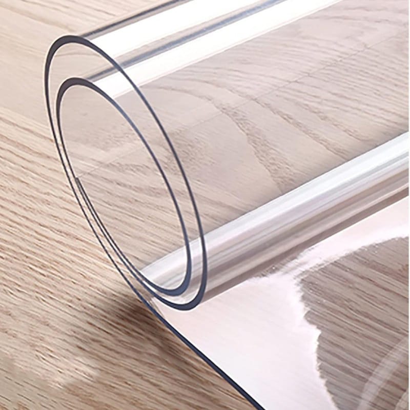 Picture of Clear Plastic Table Cover, Clear Table Cover  PVC Tablecloth Waterproof Soft Glass Transparent Table Cover Transparent Table Film (Width : 120cm or 48 inch & Length : 180cm or 72 inch ) 