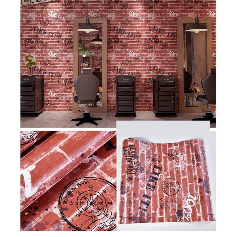 Picture of 300x 60cm PVC Vinyl Wallpaper Sticker Wall Paper Roll ( Length 10 Feet & width 2 Feet ) - Wall Decoration 