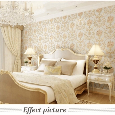 Picture of Embossed Floral Wallpaper Collection Adhesive  57 square feet Roll 
