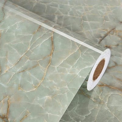 Picture of Heritage Express Water-Resistant Marble Pattern Self-Adhesive Contact Paper for Countertops 48"x24" 