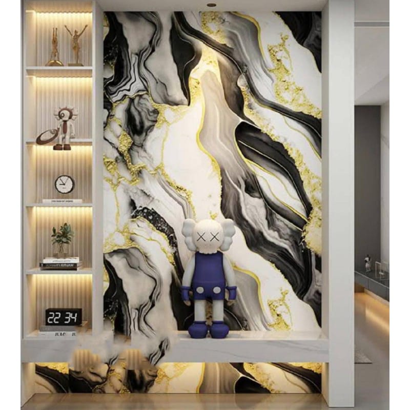Picture of Durable PVC UV Marble Sheet | 2.6mm Thick | Decorative Wall Panel Roll 