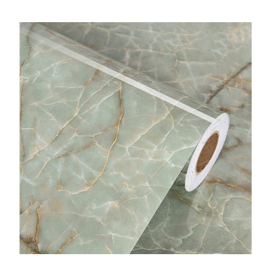 Picture of Green Marble 24" x 79"  Contact Paper for Countertops Waterproof Marble Wallpaper Peel and Stick Countertops Self Adhesive Contact Paper for Cabinets Removable Counter Top Stick Paper Roll ( 6.6x2 Ft. ) Multicolor