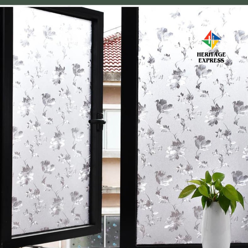 Picture of Heritage Express New Pattern Insulated Privacy Window Film 120x60cm for Bathroom & Office Glass 