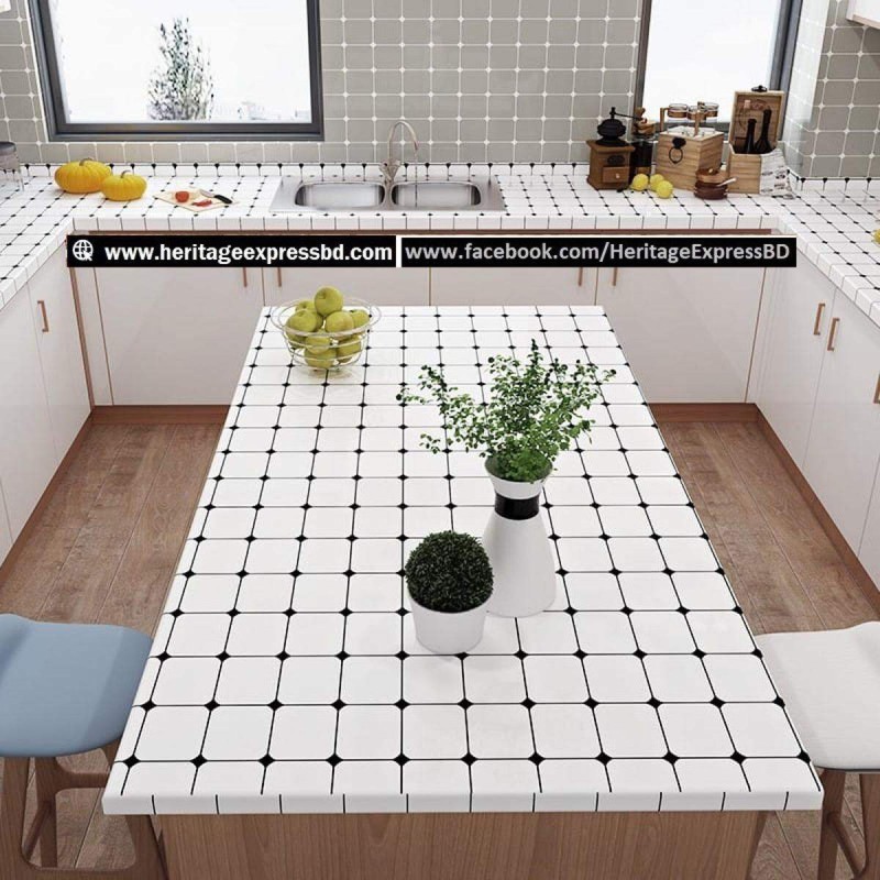 Picture of Exclusive Decorative Self Adhesive Wallpaper Glitter White 120cm×60cm Sticky Plastic Roll Waterproof Peel and Stick Paper Decorative for Kitchen Furniture Shelf Liner DIY Easy to Install and Remove Multicolor