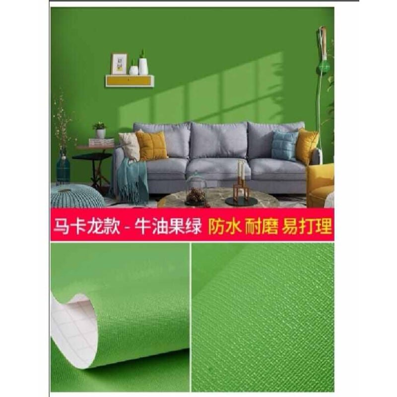 Picture of Green Screen  pvc Sticker Wallpaper 20 sqf Green