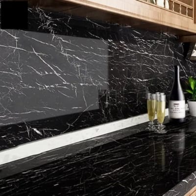 Picture of 300x60 cm Kitchen  OIL Resistance  Marble sticker Paper ( Length 10 Feet & width 2 Feet ) 