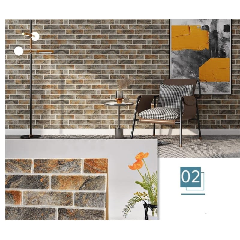 Picture of Elegant Self-Adhesive 3D Wall Panels - Modern Embossed Home Decor Stickers 70cm x 70cm 