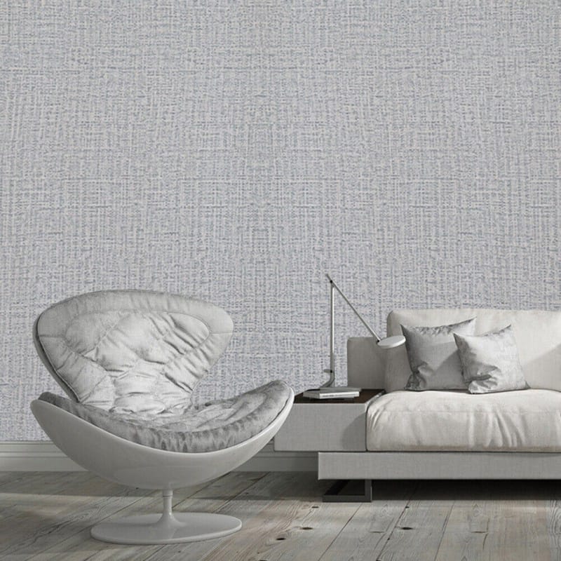 Picture of Modern Linen Texture Wallpaper Sticker for Living Room Bedroom Home Decor - Waterproof Self-Adhesive Wall Decal 13 sqf 