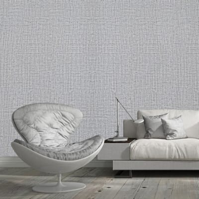 Picture of Modern Linen Texture Wallpaper Sticker for Living Room Bedroom Home Decor - Waterproof Self-Adhesive Wall Decal 13 sqf 
