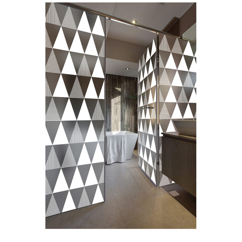 Picture of Frosted Privacy Window Film Self-Adhesive Insulate Heat Bathroom Office Floral Window Glass Wall Sticker WallPaper 60x90cm Multicolor