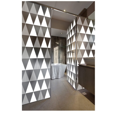 Picture of Frosted Privacy Window Film Self-Adhesive Insulate Heat Bathroom Office Floral Window Glass Wall Sticker WallPaper 60x90cm Multicolor