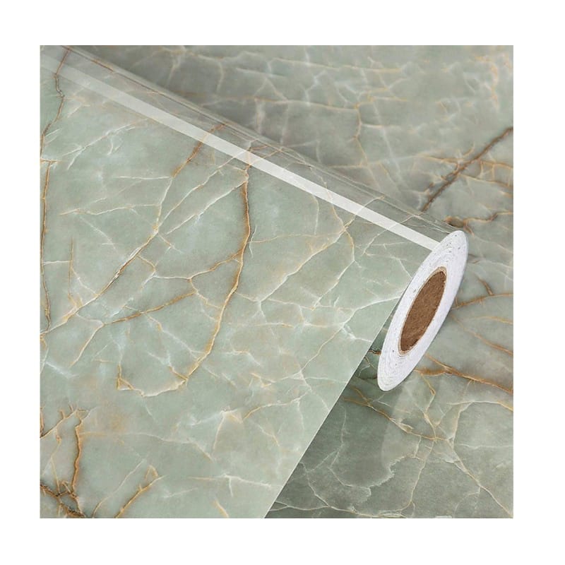 Picture of 120x300CM Self Adhesive Marble Pattern Stickers Waterproof Kitchen Furniture Renovation Wallpaper - Sticker 
