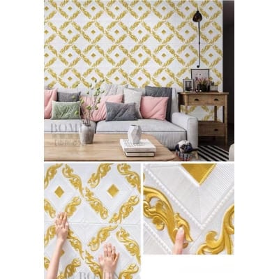 Picture of 10p - Peel and Press Backsplash Panels 3D Waterproof Backsplash Panels Multicolor