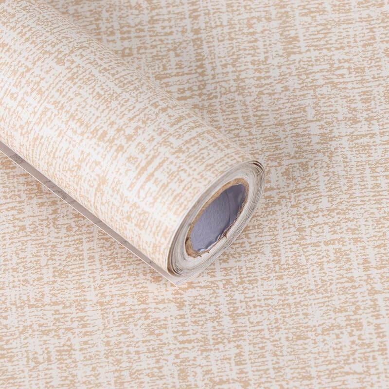 Picture of 10m-Self-Adhesive Linen Wallpaper Textured Furniture Renovation Waterproof for Living Room Bedroom Home Modern Decoration Film Metope Renovation Decoration Wall Sticker Wallpaper - 66sqf Multicolor