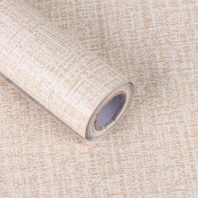Picture of 10m-Self-Adhesive Linen Wallpaper Textured Furniture Renovation Waterproof for Living Room Bedroom Home Modern Decoration Film Metope Renovation Decoration Wall Sticker Wallpaper - 66sqf Multicolor