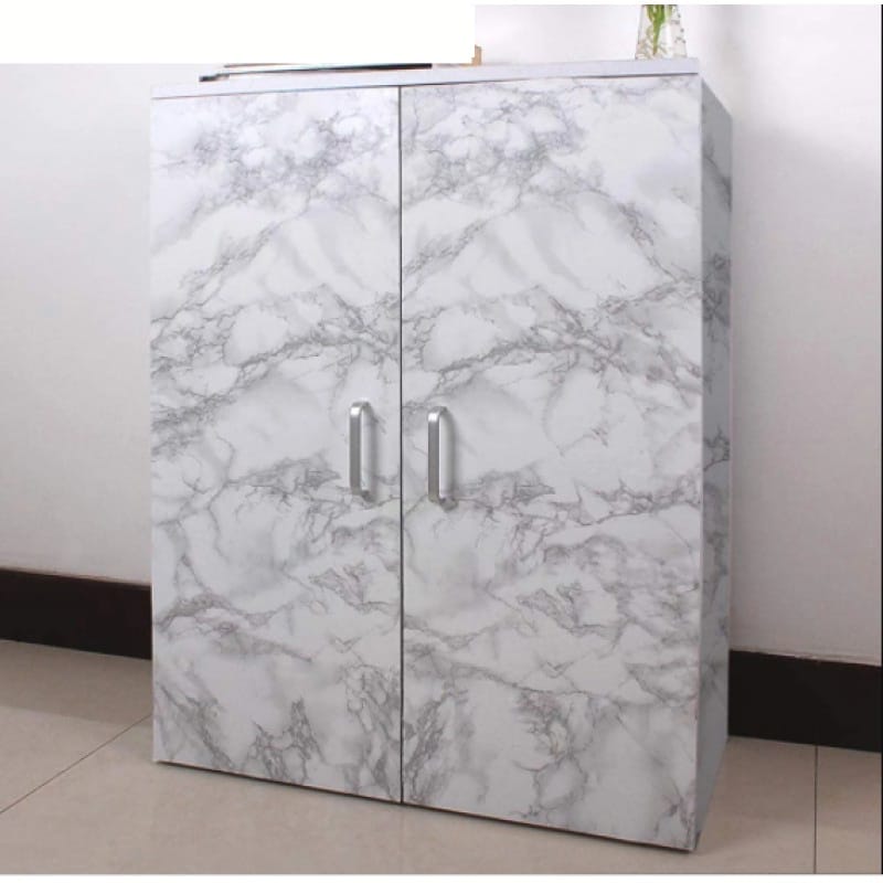 Picture of Fridge Wallpaper Vinyl Fridge Sticker Decal Wrap PVC Self Adhesive Sticky Back Plastic Home Decor Plain 6.6 x 2 feet or 2mx60cm Natural White Marble and 3D Background , Warp, Skin Sticker (200 x 60cm) Multicolor